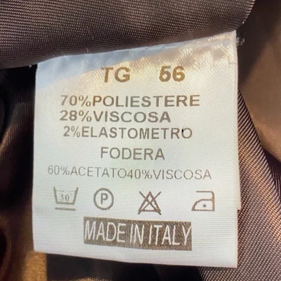 Valentino Roma Mens Brown Coat 56 - Picture 7 of 7